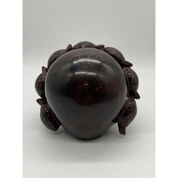 Global Views Metal Sea Turtle Arch Globe Luck Longevity Tranquility Health - Picture 4 of 8